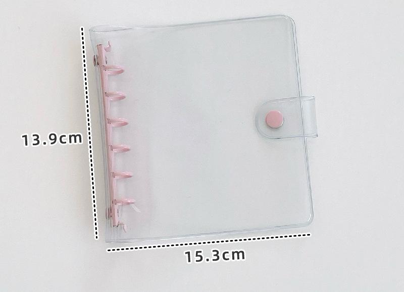 Wide A7 Loose Leaf DIY Document Bag Binder PVC Storage Pocards Collect Book Diary Agenda Planner DIY Cover Album
