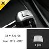 BBJS7 Accessories for BMW X3 X4 F25 F26 Car Inner Gearshift Air Conditioning CD Panel Door Armrest Cover Trim Decorative Car Stickers