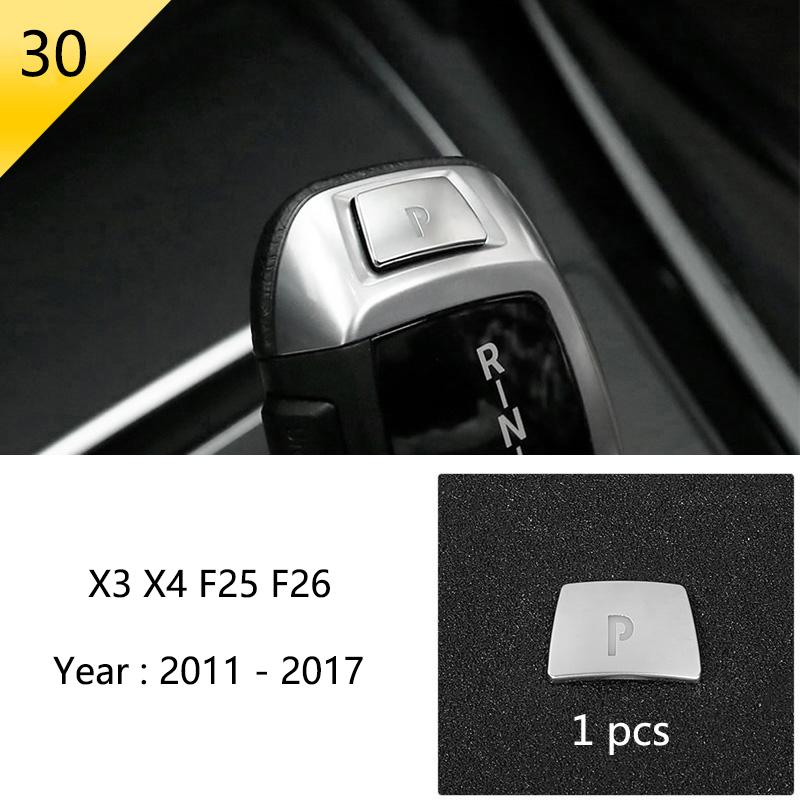 BBJS7 Accessories for BMW X3 X4 F25 F26 Car Inner Gearshift Air Conditioning CD Panel Door Armrest Cover Trim Decorative Car Stickers