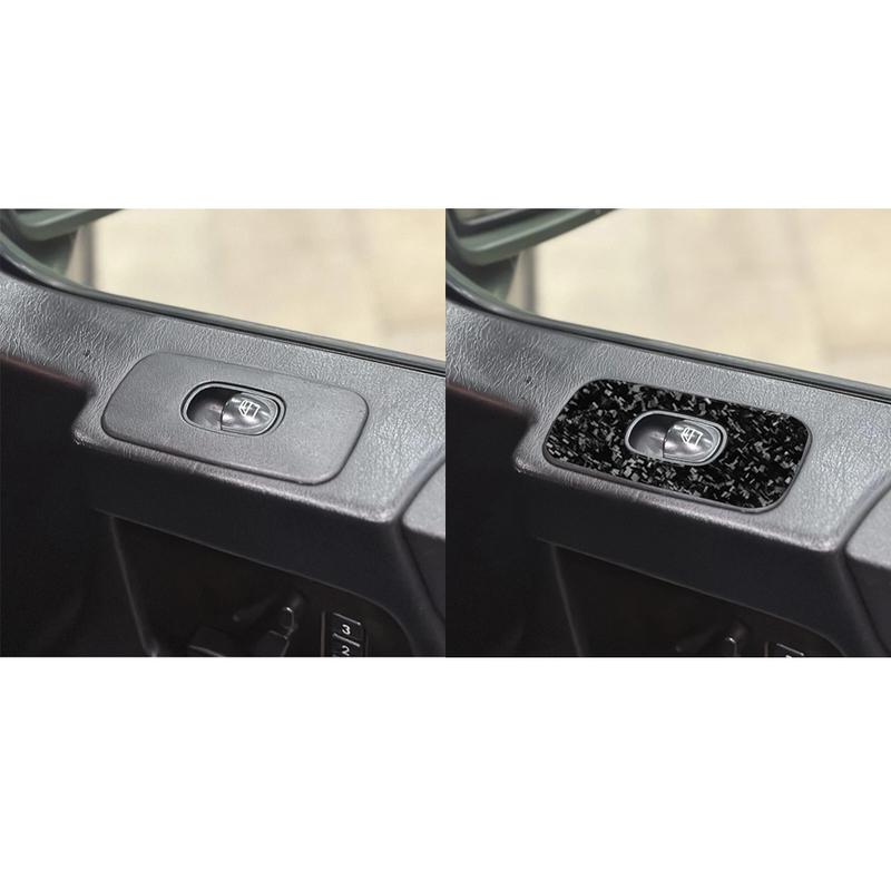 For Mercedes-Benz G-Class W463 2004-2012 Forged Carbon Fiber Door Window Switch Control Panel Cover Trim Car Accessories Sticker