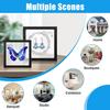 10 Pack  3D Floating Frame Display Stand, Transparent PE Floating Display Case, Jewelry Storage Box Suspension Frame