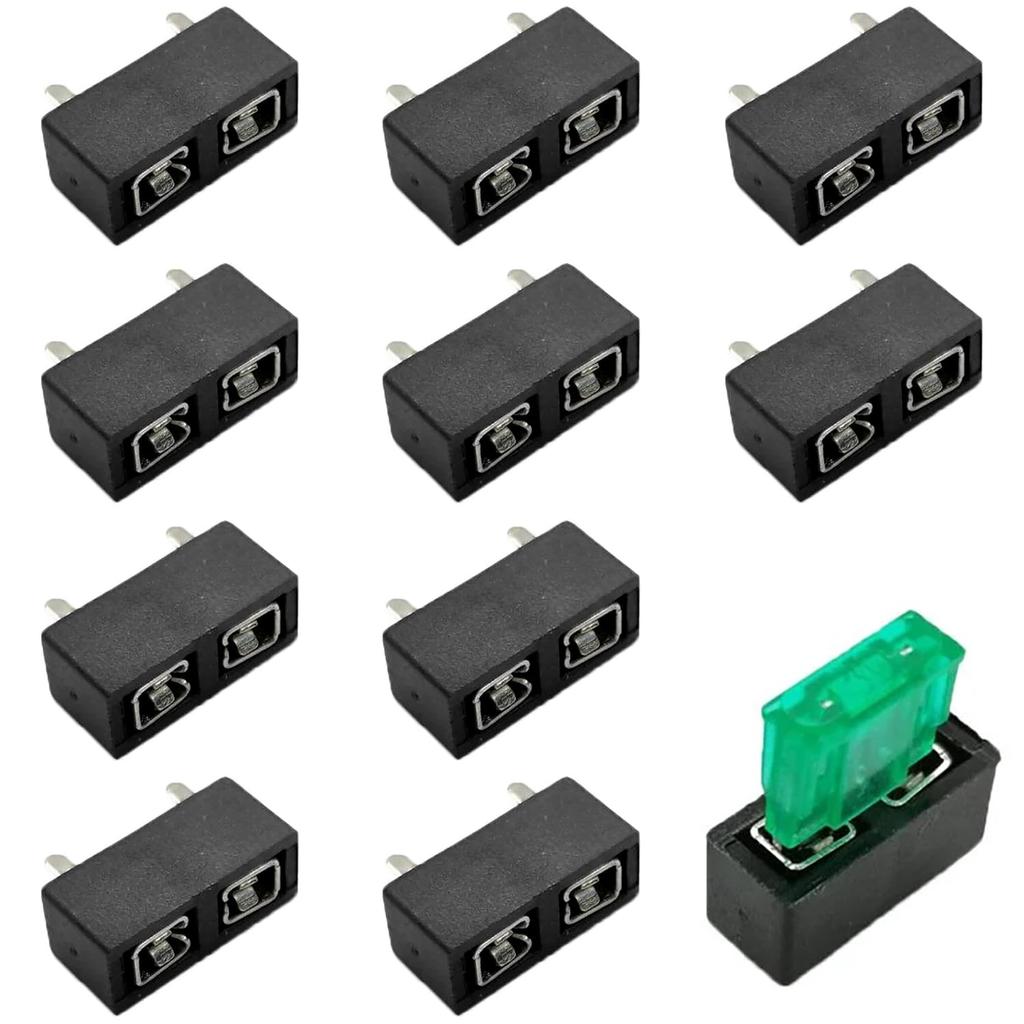 Universal Fuse Holder [10 Pieces] XS-506A Medium U Type Fuse Holder Flat Fuse