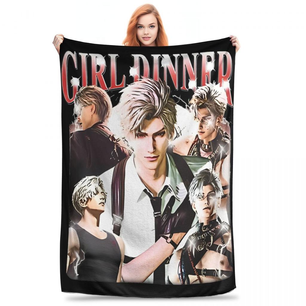 Sylus Love And Deepspace Art Blanket Cover Flannel Lightweight Throw Blankets for Car Sofa Couch Bedroom Quilt