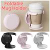 Waterproof Wall Mount Cup Holder Detachable Desktop Bottle Rack Portable Foldable Mug Holder  Table