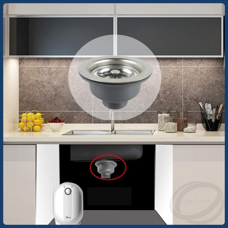 1PCS Kitchen Sink Drain Strainer Assembly Steel Kitchen Stopper Anti-Clogging Sink Accessories for Home, Kitchen, Balcony Sink