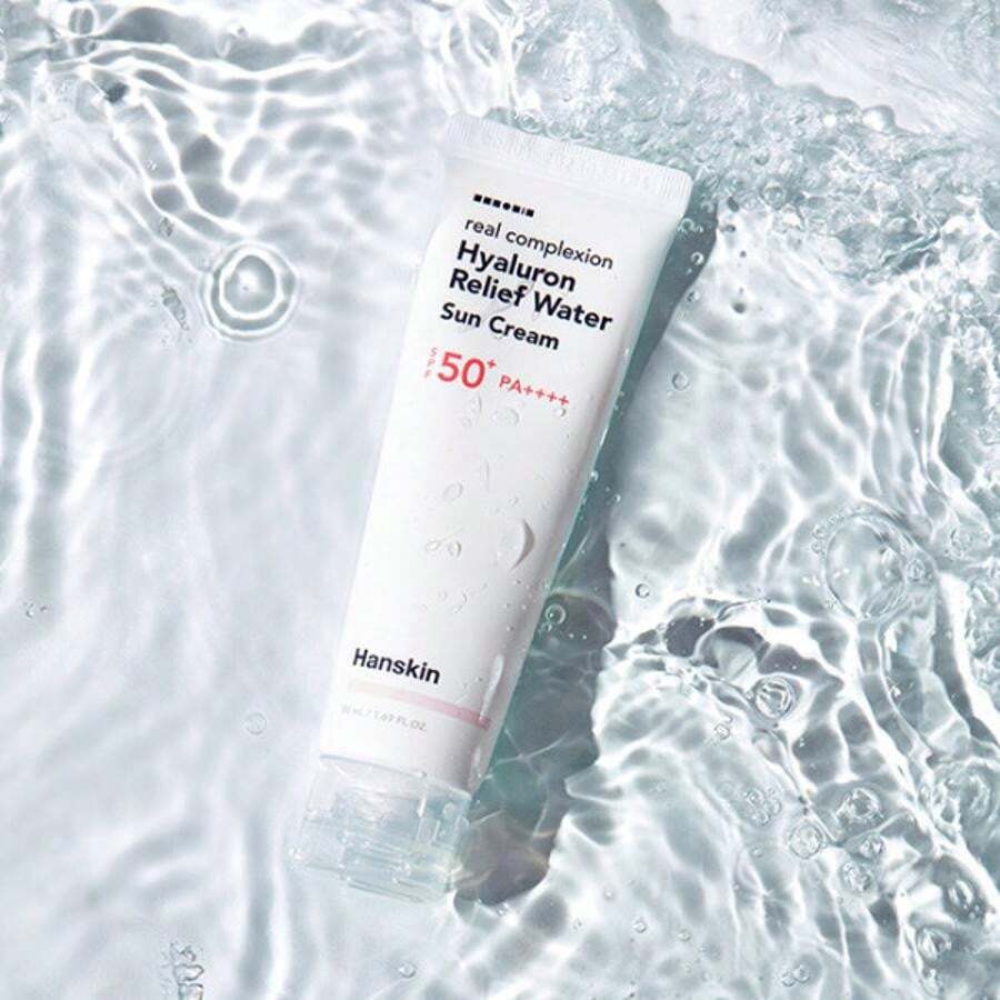 Hanskin Real Compliance Hyaluron Relief Water Sunscreen SPF50+ PA++++ 50ml