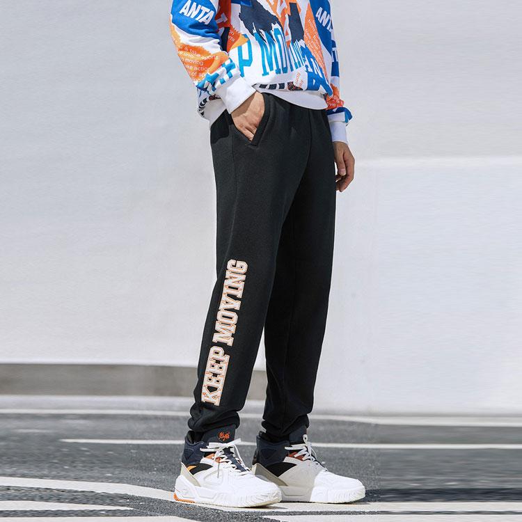 Anta Warm Casual Jogger Sports Pants Men Bottoms Black 152148306-3