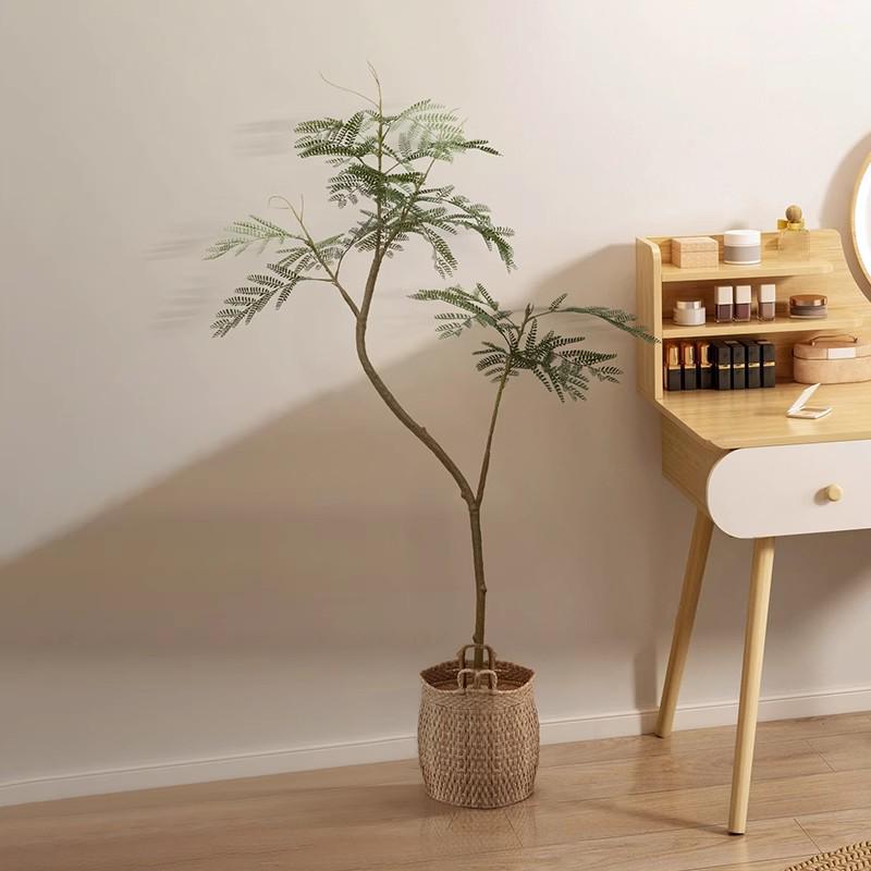 Luxury Fiddle-Leaf Fig Artificial Tree - Large Indoor Potted Plant Decor.