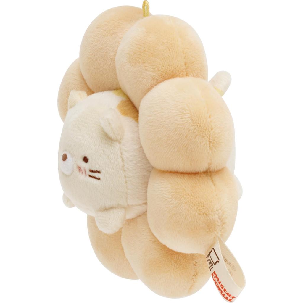 Sumikko Gurashi Mister Donut Collaboration Hanging Plush Cat Pon De Ring MO48801 San-X