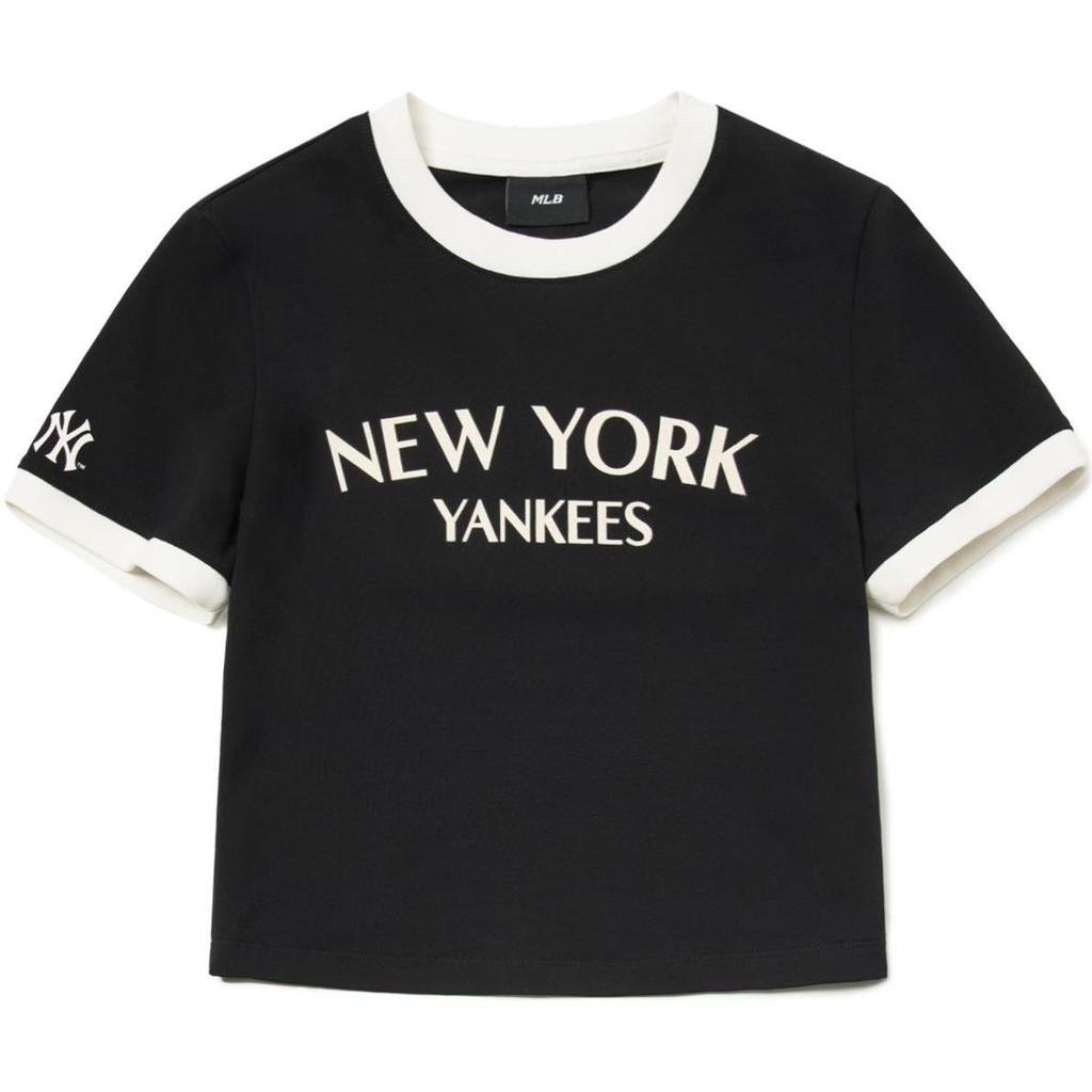 New MLB New York Yankees T Shirt Women's Black 3FTSV0844-50BKS