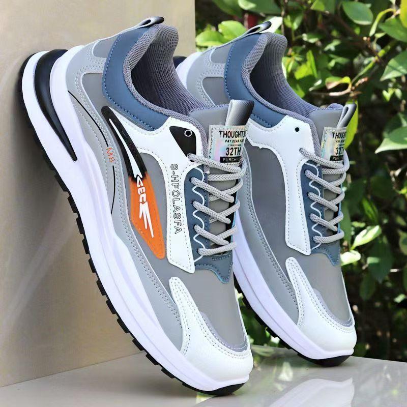 Sneakers men's spring and autumn new breathable mesh casual shoes men's versatile trendy shoes soft sole non-slip running travel shoes