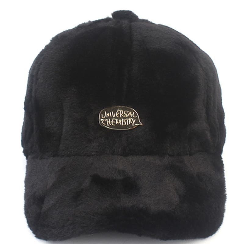 Universal Chemistry Bubble Black Fur Ballcap