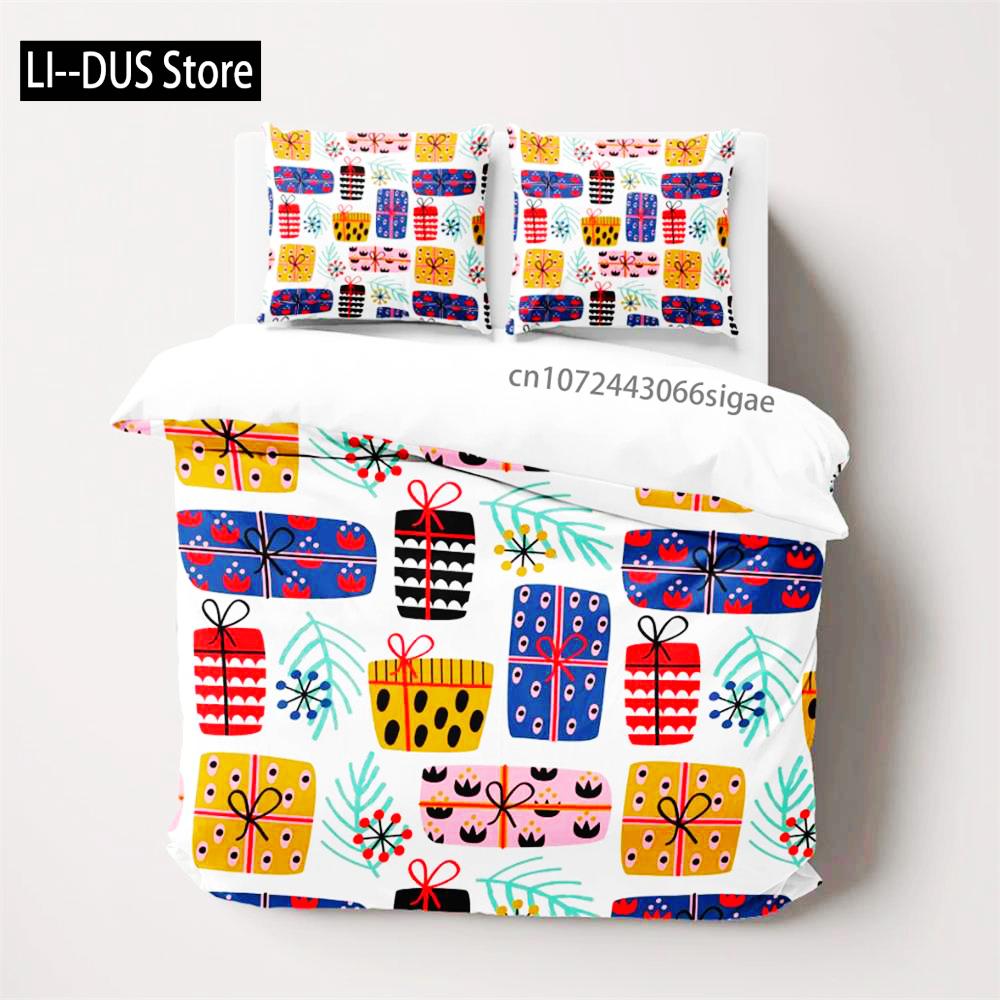 

Comforter Gift Pine Needle Christmas Xmas Holiday Theme Bedding Yellow Bedding Set Double Full Queen King Size Cotton Comforter (quilt)-EU Single(135*200cm)3pcs