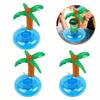 Inflatable Beverage Coaster in The Shape of A Flamingo Reusable Swimming Pool Float Toy Cute Decoration for Birthday Parties