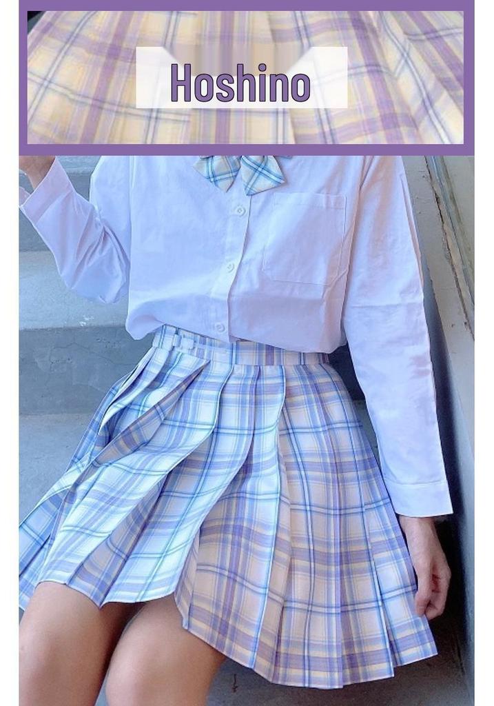 Japanese Academy Style JK Uniform Set - Long/Short Sleeve, Pleated Skirt for Female Students