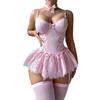 European and American Lace Patchwork Body Shaping Lingerie Set 3472