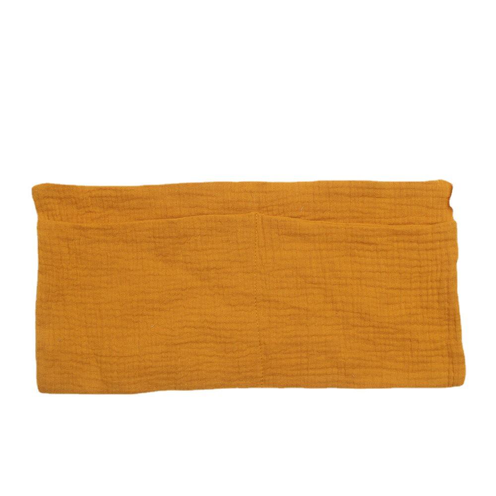 Pure Cotton Multifunctional Baby Stroller Hanging Bag with Double Compartments for Diapers, Milk Bottles, Teething Toys, and More