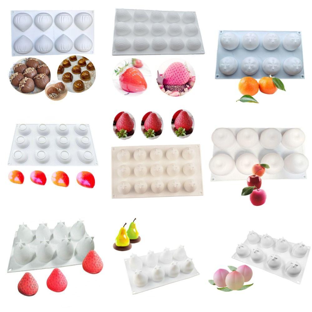 Silicone Realistic Fruit Baking Mold Non-stick Jelly Pudding Mold  Party Pastry