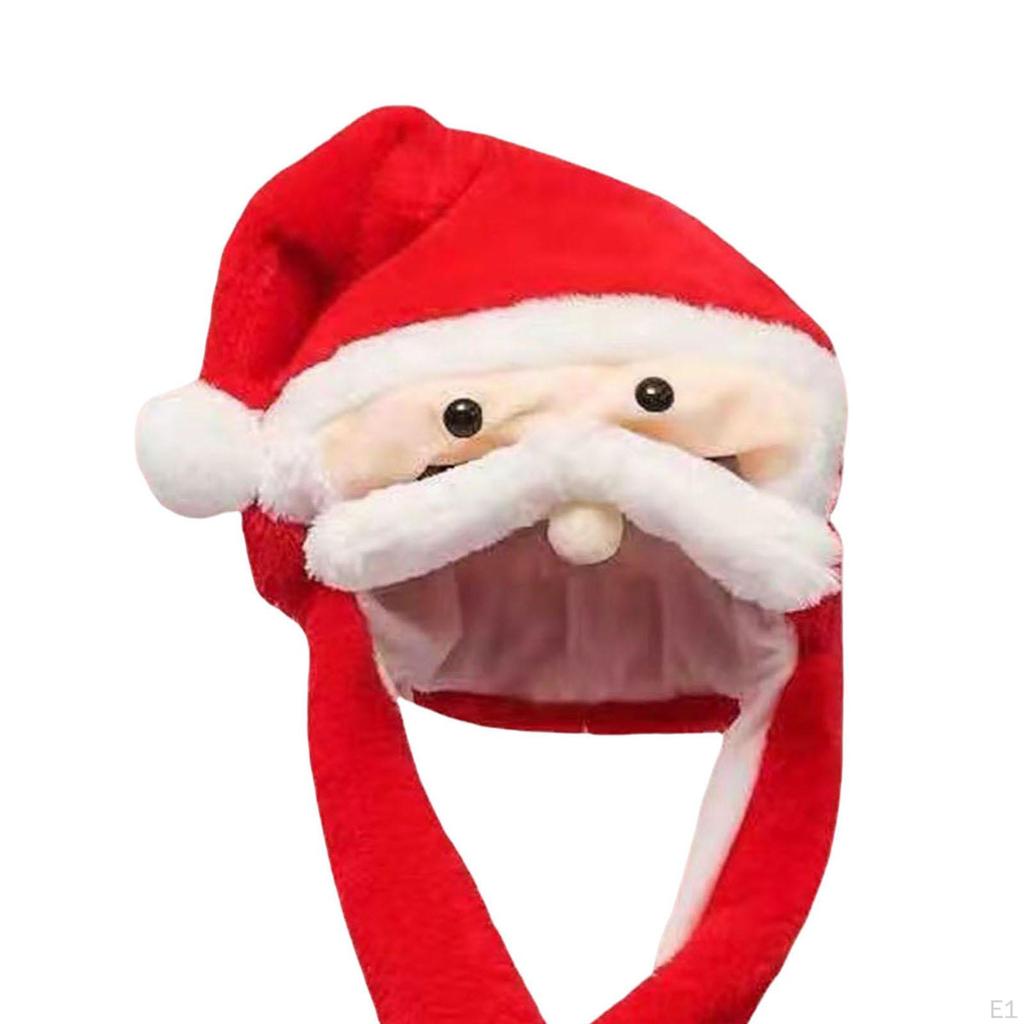 Ear Moving Jumping Hat,Dress up Cosplay Costume,Christmas Plush Hat for Halloween Party Christmas