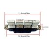 Convenient Piano Type Pushbutton Switch User Friendly Pushbutton Switch Metal Key Switch Perfect for Kitchen Appliances