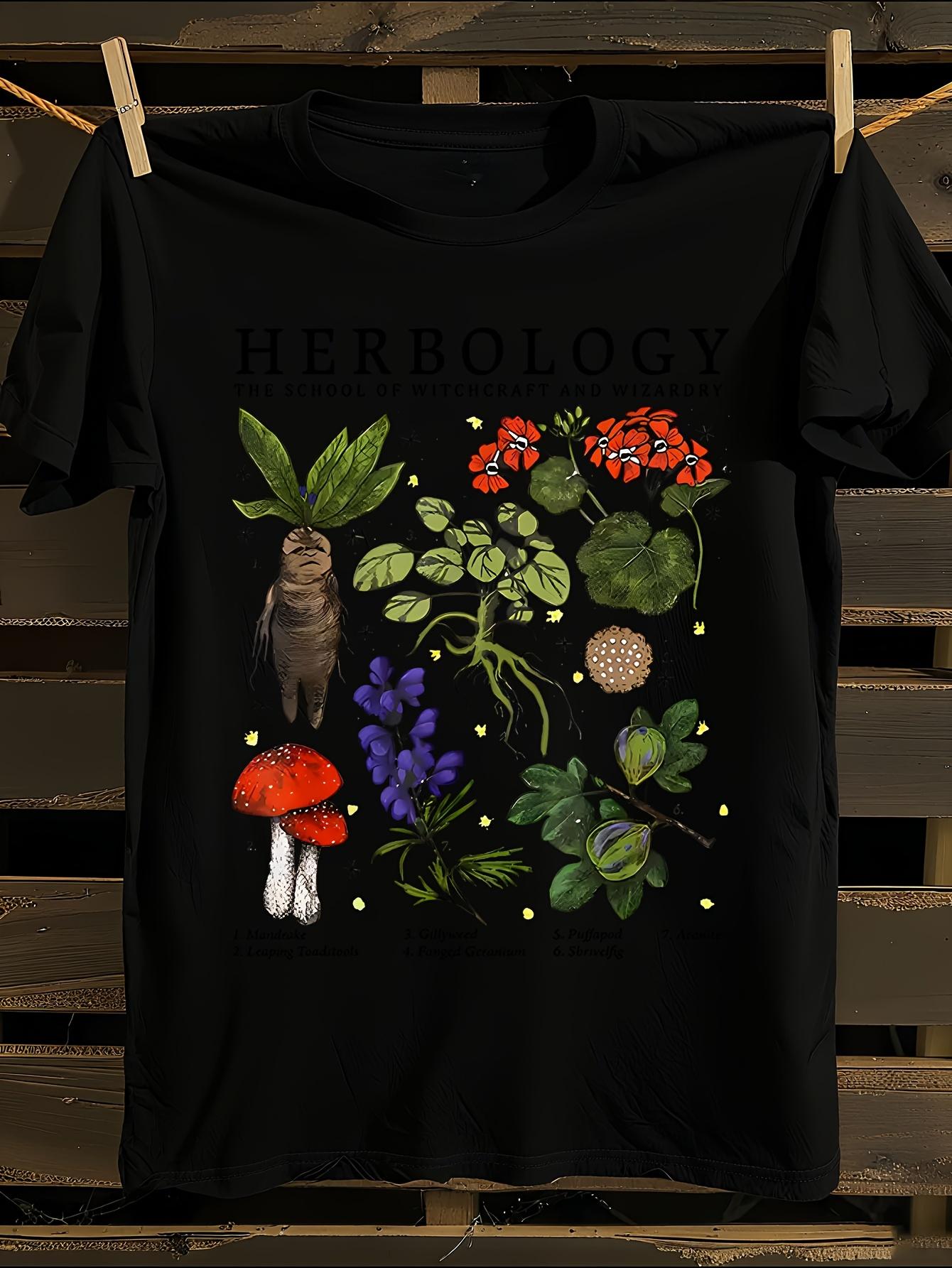 2024Vintage Botanical Mandragora Tshirt Herbology Plants ... XXXXL
