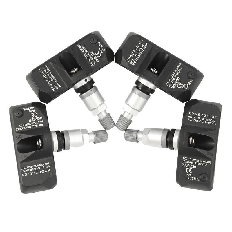 

4PCS 36236798726 Tire Pressure Monitoring Sensor 433MHz For BMW 3 5 6 7 Series E90 E60 X5 E70 X6 E71 Z4 E86 Rolls-Royce Alpina
