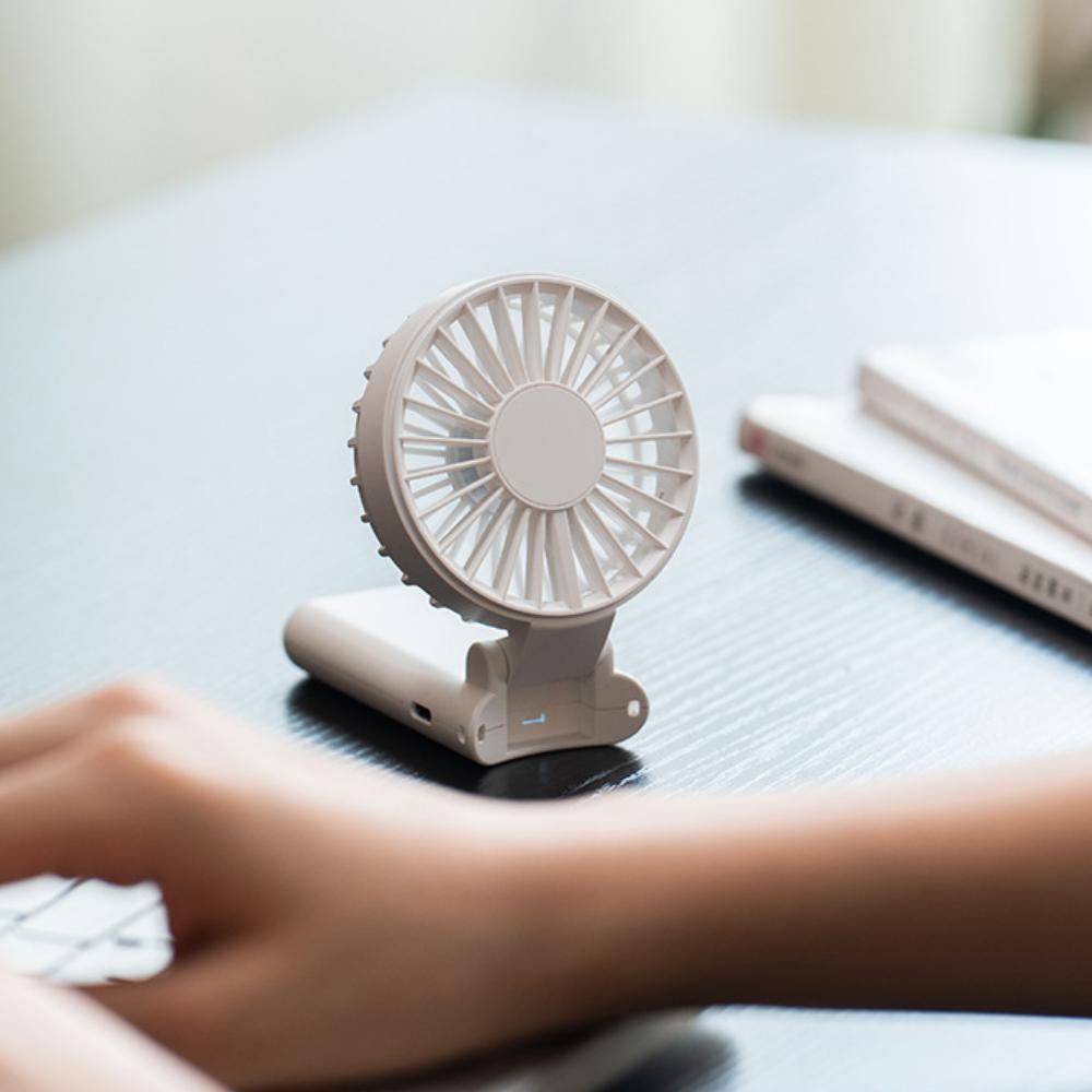 KC PSE Mini Portable Handheld Fan 1800mAh USB Rechargeable Mini Fan Foldable Travel Fan for Car & RV Use