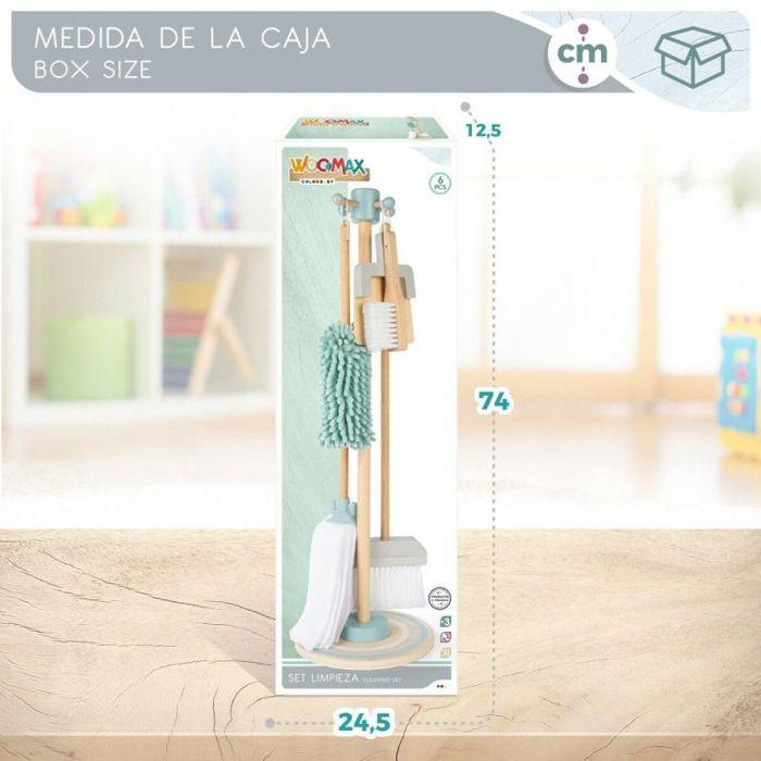 Soin de la maison - nettoyage - menage Woomax - 49297 -set Bois 23,5 x 23,5 x 75 cm + 3 A, , Set de Nettoyage, Normal