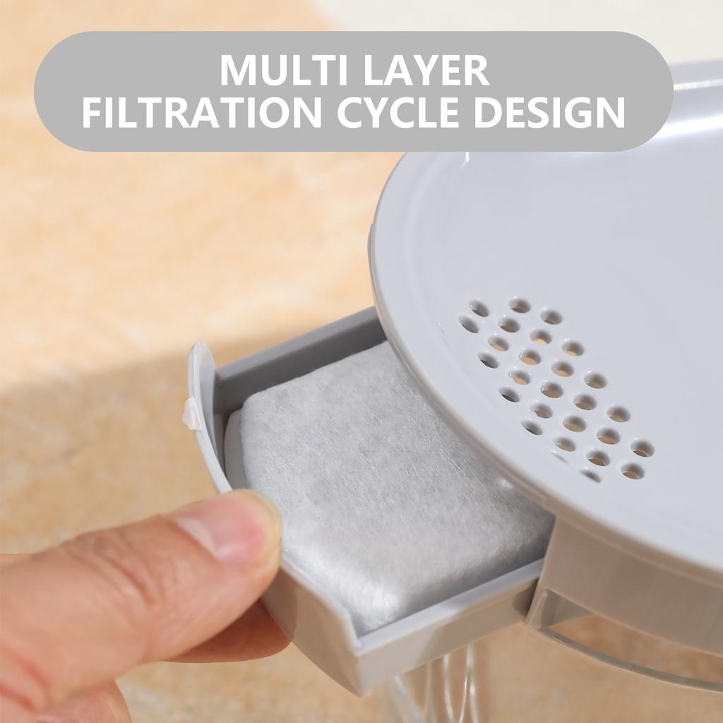 Cats Water Dispenser Mute Working Automatic Pet Fountain Dogs Waterer for Indoor Pet Easy to Clean Healthy Drinking