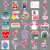 50 Flamingo Graffiti Cartoon Animal Stickers for DIY: Perfect for Kids' Suitcases, Phones, Water Bottles, and Cars