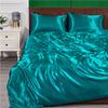 Set di biancheria da letto di lusso Set copriletto in tinta unita 3 pezzi Set copripiumino in seta Lenzuola di seta estive