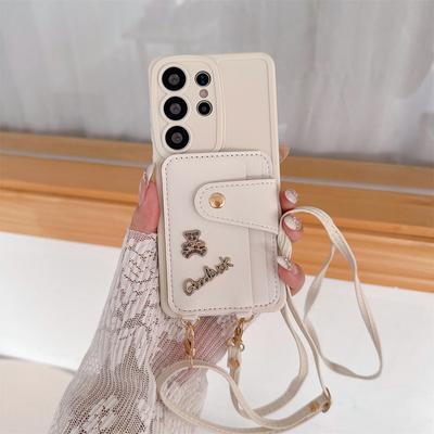 Crossbody Wallet Phone Case for Samsung Galaxy A16 A26 A36 A17 A07 A56 A55 S21 S22 S23 S24 S26 Ultra S25 Edge PU Leather Cover