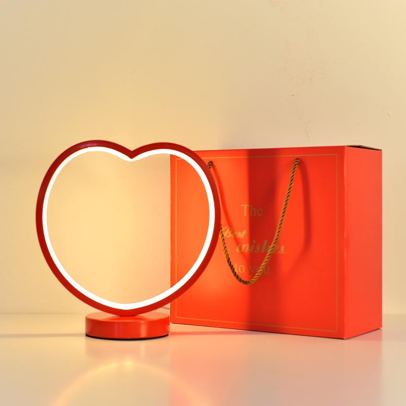 1Pc Creative Red Wedding Lamp New Wedding Room Decoration Wedding Desk Lamp Bedroom Bedside Lamp Bridal Dowry Lamp Gift