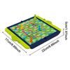 Ludo Board Game with Foldable Board Classic Toy Leisure Strategy Game Flying Chess for Family All Ages Party Games Table Toy