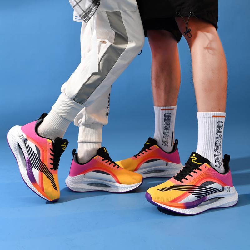 Sneakers Leggere Traspiranti Mesh Traspirante Gomma Cuscino d'Aria Scarpe da Corsa da Coppia Scarpe Outdoor 36-45