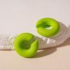 1Pair Sweet Cool Candy Ear Clip For Women Texture Colorful No Pierced Ear Cuff Female Party Daily Jewelry