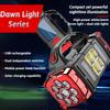 Portable Powerful USB Rechargeable Flashlights Solar LED Light With COB Work Light Charge Mobile Phone Camping Lamps