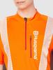 Husqvarna Zenoah Technical Hi-Vis Short Sleeve T-Shirt, Size M, Size 50, Workwear, 596303950, Orange/Gray