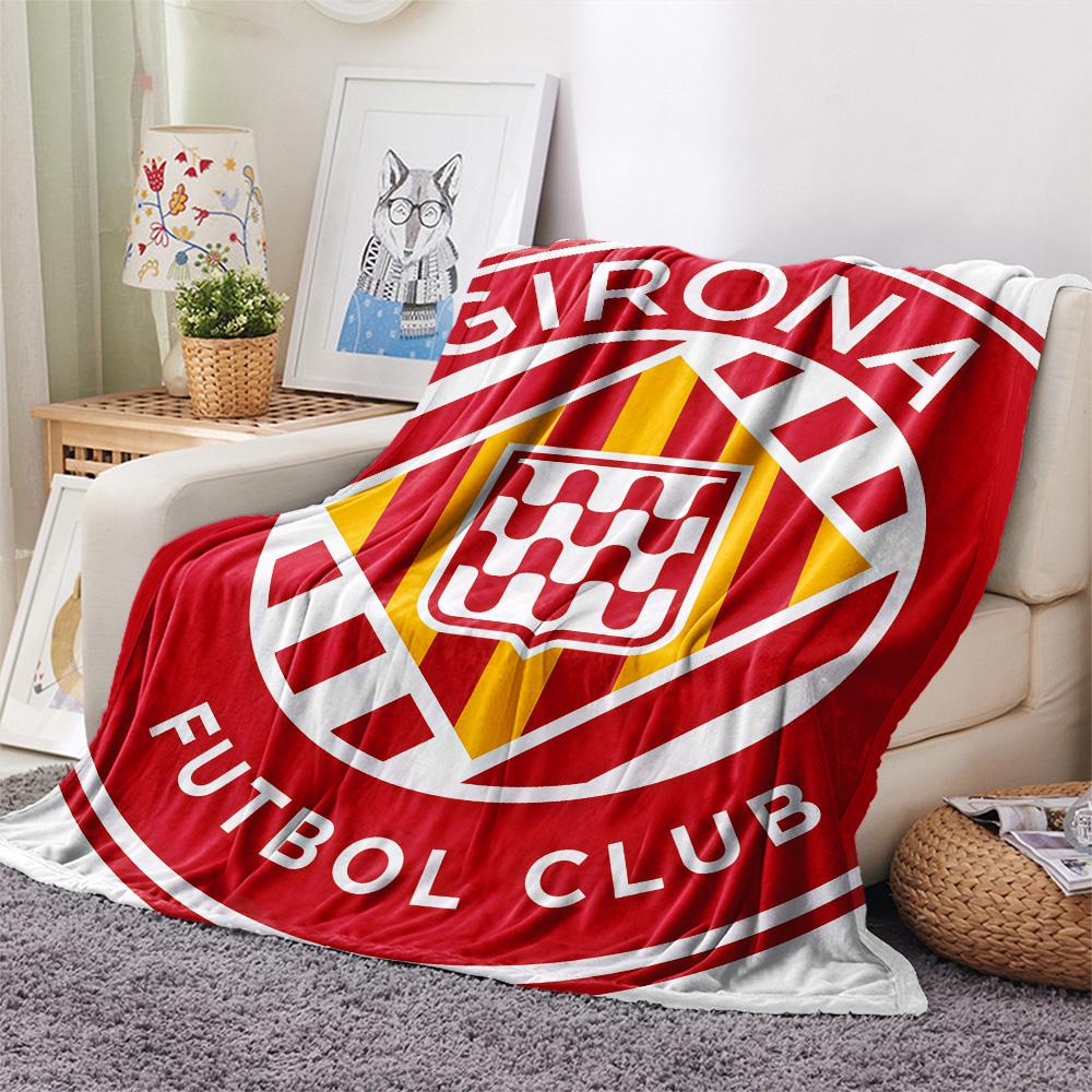Girona FC FlAannel Blanket, High quality Comfortable for All Seasons, Home Decor, Warmth and Comfort