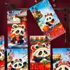6pcs Chinese Style New Year Panda Red Envelopes Traditional Lucky Money Packets  Bonus