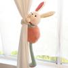Vytahovací plyšová hračka králík Interaktivní plyšové zvířátko s přepínatelnýma ušima a nohama Legrační králík Měkká plyšová hračka pro narozeniny Velikonoce