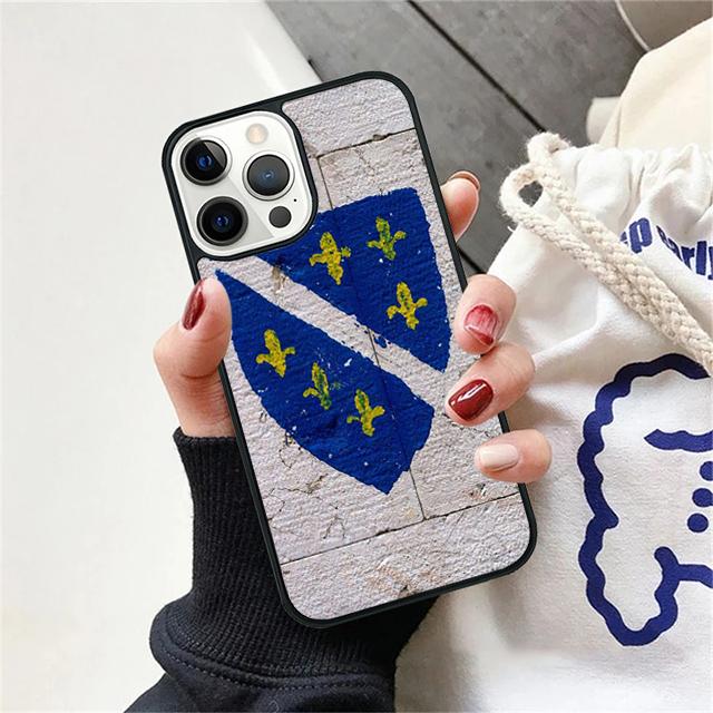 flag of bosnia and herzegovina Phone Case Cover For iPhone 17 Air 15 16 Pro Max 14 13 12 11 Pro Max Plus Coque