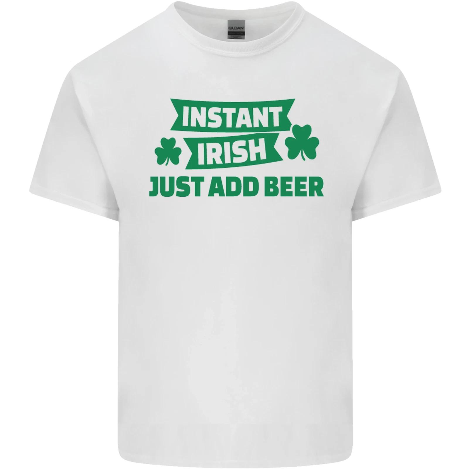 

Instant Irish Add Beer St Patricks Day Kids T-Shirt Childrens L