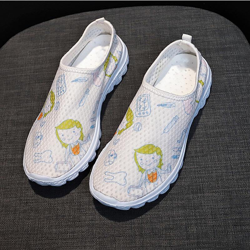 Women's Plus Size Cartoon Flats, Round Toe, Low-Cut, Size 43, Flat Heel - Casual Shoes In Stock