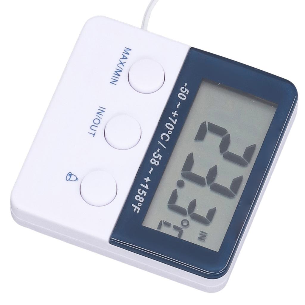 2 In 1 Thermometer Hygrometer  Celsius   Fahrenheit  Mode High Accuracy High Low Temperature Alarm Thermometer
