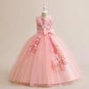 2026 Girls' Formal Mesh Princess Long Dress for Parties and Shows