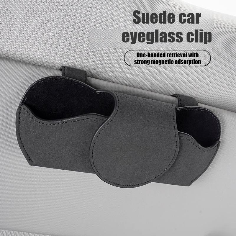 Car Interior Sun Visor Glasses Clip Sunglasses Box for MG Rx5 HS ZST ZS MG3 MG5 MG6 MG7 GT GS Hector ZX EZS EHS Universal