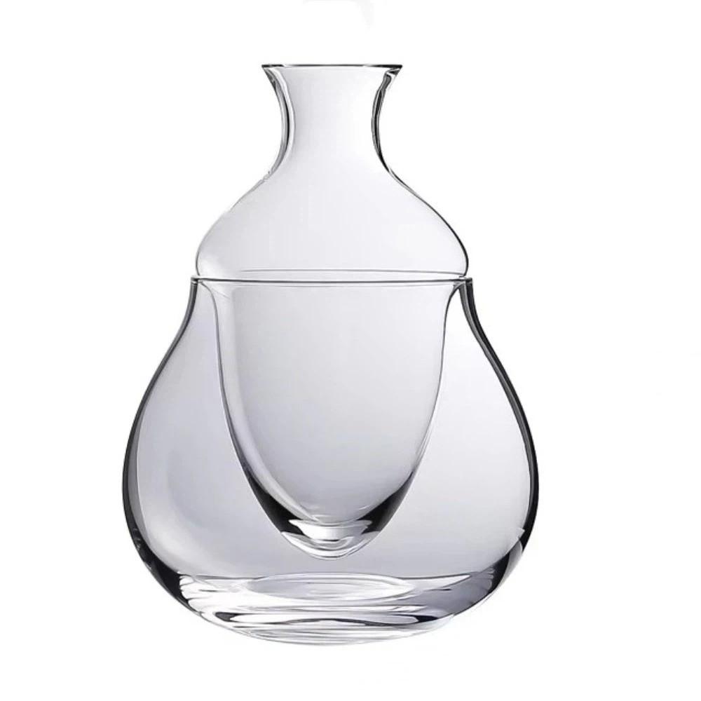 Glass Wine Cooler Detachable Wine Dispenser Whiskey Dispenser Wine Warmer Restaurant Flat Mouthed