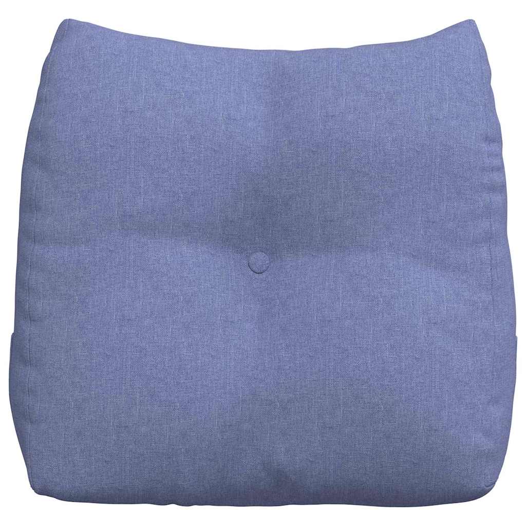 Back Cushion Denim Blue 45 x 24 x 50 cm Fabric