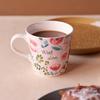 Tasse cadeau NARUMI Anna Emilia Florale Nordique, 340cc, « Avec Amour », Rose, Impression, Mignonne, Design, Grande, Cadeau, Adapté au micro-ondes, Adapté au lave-vaisselle, Emballé dans une boîte,